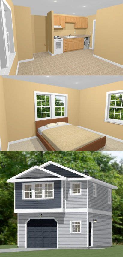 20x24 1-Car Garage -- #20X24G11 -- 888 sq ft - Excellent Floor Plans ...