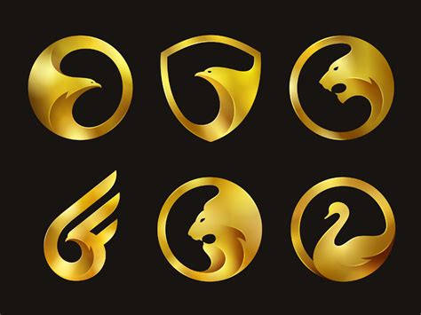 Gold Logos | Gold logo design, Gold logo, Logo design inspiration