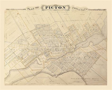 Map Of Picton 1878 Photograph by Andrew Fare - Fine Art America