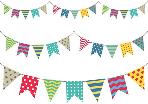 Premium Vector | Colorful bunting flag