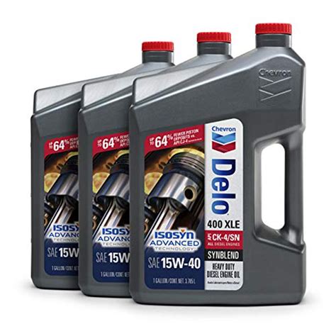 Delo 400 XLE SAE Synblend Synthetic Blend Oil 15W40, 1 Gallon, Case of 3 - Walmart.com - Walmart.com