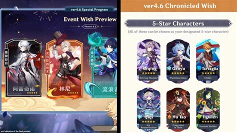 NEW UPDATE!! 4.6 BANNERS & CHRONICLED WISH BANNER (Yelan & Ganyu?) - Genshin Impact - Genshin ...