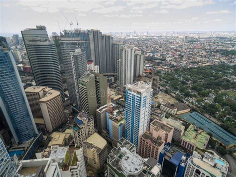 Manila Cityscape, Philippines. Makati City Skyscraper in Background Editorial Stock Photo ...