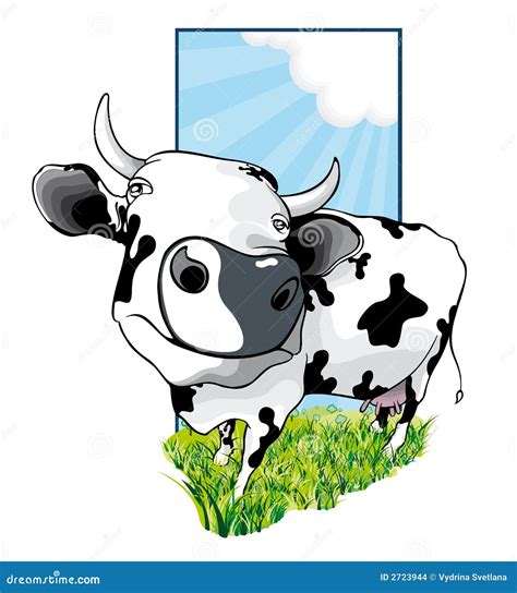 Dairy cow stock illustration. Illustration of fresh, animal - 2723944