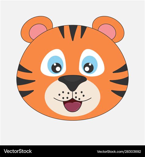 Tiger Face Cartoon