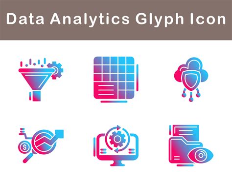 Data Analytics Vector Icon Set 20647943 Vector Art at Vecteezy