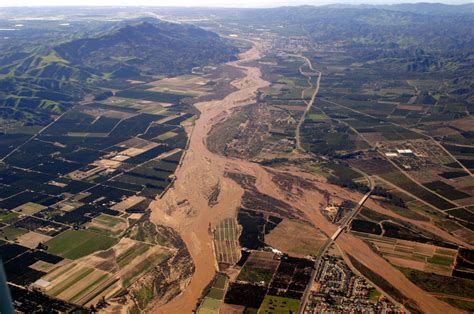 Aerial photo of Santa Clara River during flood image - Free stock photo - Public Domain photo ...