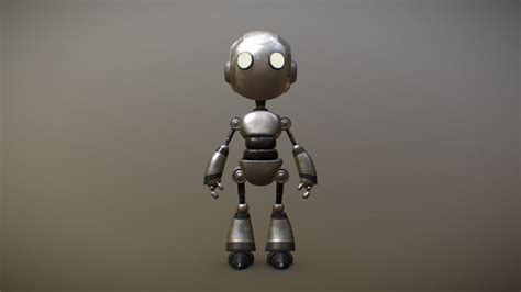 Cute Robot Rigged Male 3D Model Low-poly Modelo 3D De Low-poly Modelo ...