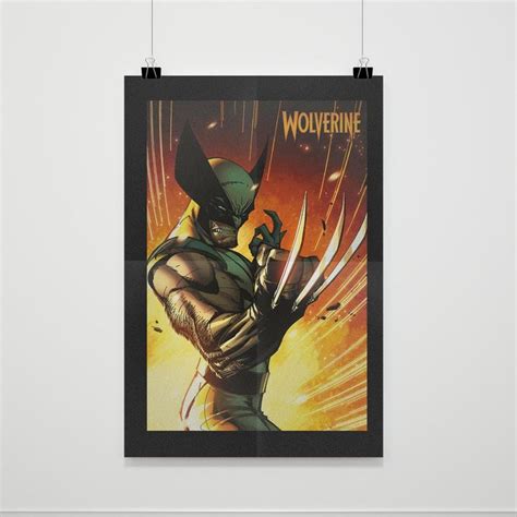 Marvel Wolverine Poster Poster | Wolverine poster, Wolverine marvel ...