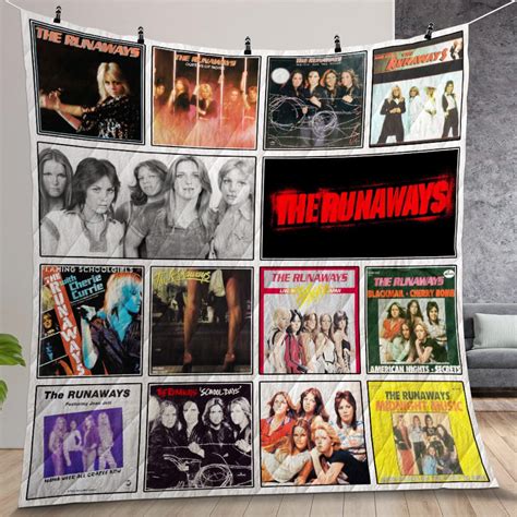 The Runaways Album Covers Quilt Room Decoration - Anaslady.com