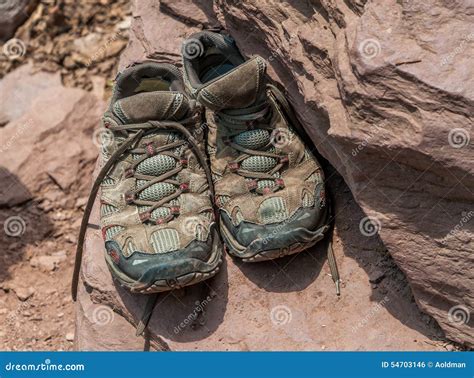 Old hiking boots stock photo. Image of dirty, forgotten - 54703146