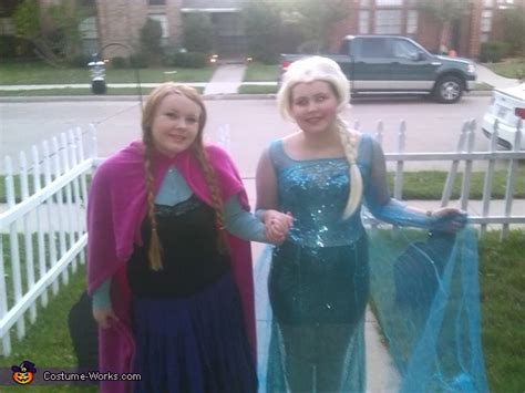 Anna and Elsa Adult Costumes | No-Sew DIY Costumes