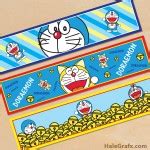 Free Printable Doraemon Water Bottle Labels