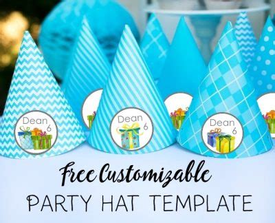 Party Hat Template Free Personalized Party Hat Template