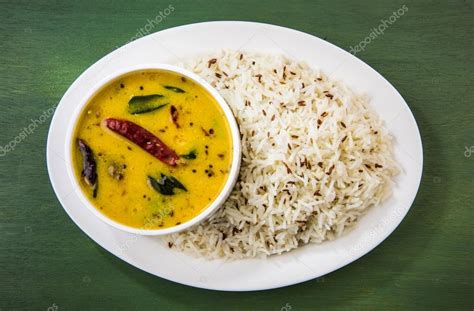 Dal chawal - dal fry rice Stock Photo by ©stockimagefactory.com 115213758