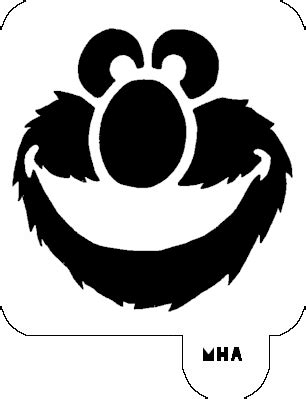 Easy Elmo face pumpkin carving stencil template free printable | Funny Halloween Day 2020 Quotes ...