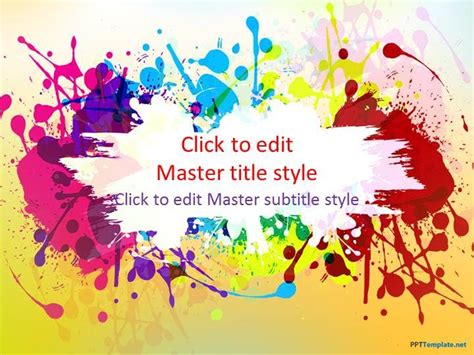 Free Color PPT Template | Cute powerpoint templates, Powerpoint template free, Powerpoint design ...