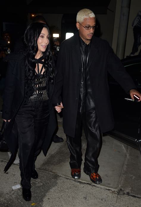 Cher Photographed Holding Hands with Alexander Edwards