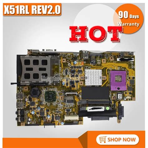 Original For ASUS X51RL laptop motherboard mainboard REV 2.0 ...