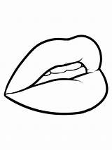 Lips Coloring Pages To Print  Free Printable sketch template