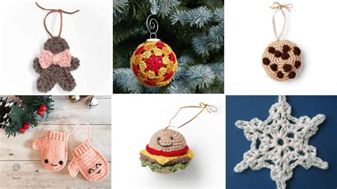 Free Crochet Patterns for Easy Christmas Tree Ornaments for Beginners ...