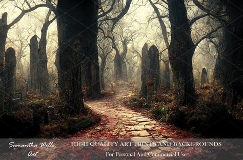 Dark Gothic Fantasy Forest Path Digital Background/art Print/photoshop ...