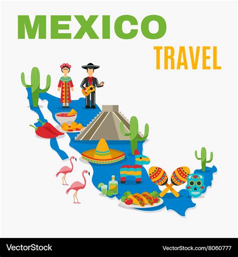 Map Mexico Background Royalty Free Vector Image