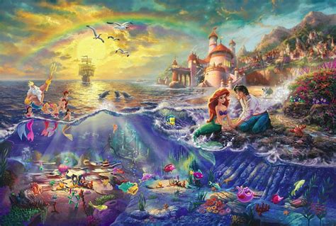 The Little Mermaid by the Thomas Kinkade – CV Art and Frame