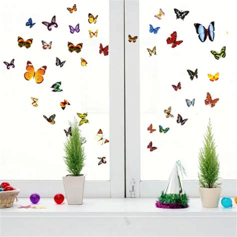 New Plenty Beautiful Butterfly Wall Stickers Home Party Decoration Nice ...