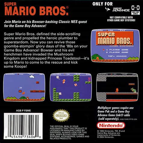 Classic NES Series: Super Mario Bros. (USA, Europe) GBA ROM - NiceROM.com - Featured Video Game ...