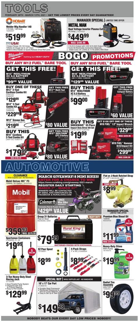 Rural King Weekly Ad Feb 28 – Mar 13, 2021