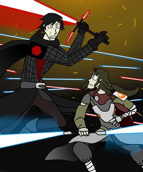 Rey Vs Kylo Ren by MethusulaComics on DeviantArt