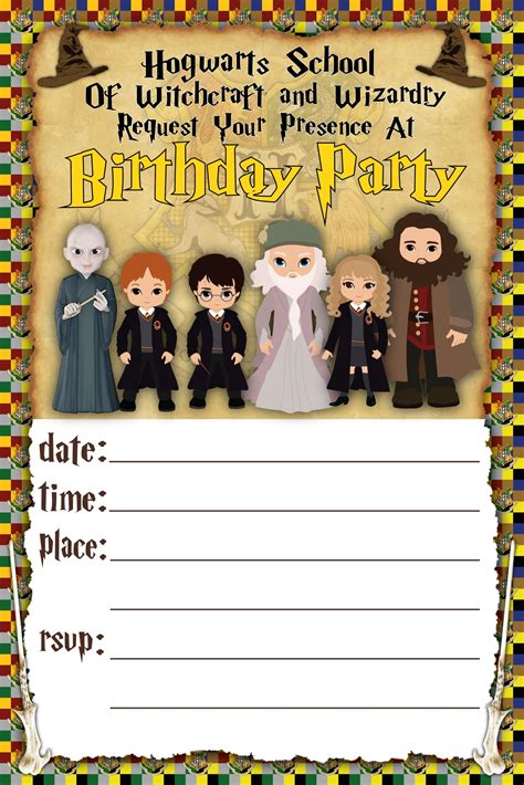 Harry Potter Birthday Invitation | ubicaciondepersonas.cdmx.gob.mx