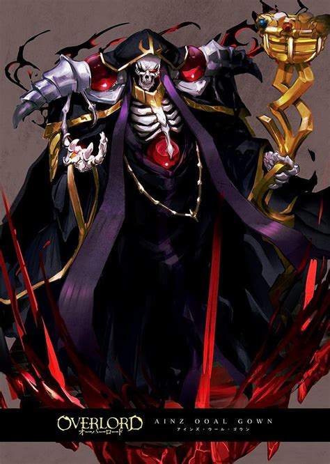 An anime art featuring Ainz Ooal Gown, the main protagonist of the hit light novel and anime ...