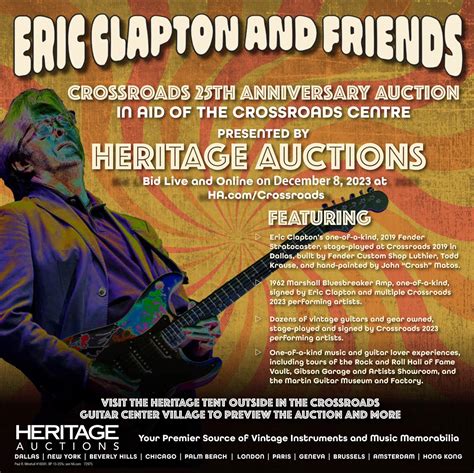 Eric Clapton Crossroads 2023 Auction | Heritage Auctions