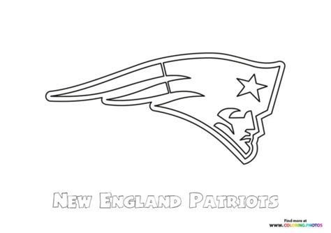 New England Patriots NFL logo - Coloring Pages for kids