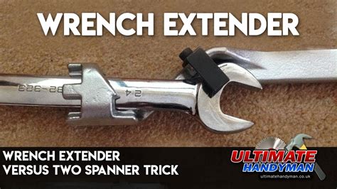 Wrench extender versus two spanner trick - YouTube