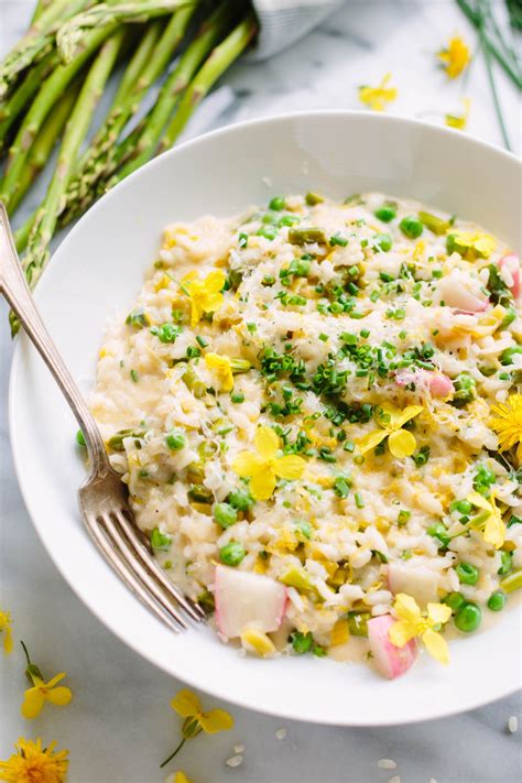 Spring Vegetable Risotto with Asparagus, Peas, Radishes and Leeks | Recipe | Vegetable risotto ...