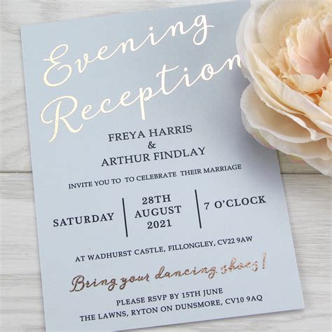 Skyler Evening Invitation | Pure Invitation Wedding Invites