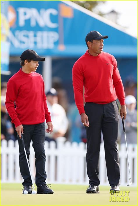 Tiger Woods & Son Charlie Play in Another Tournament Together Despite Both Being Injured (Photos ...