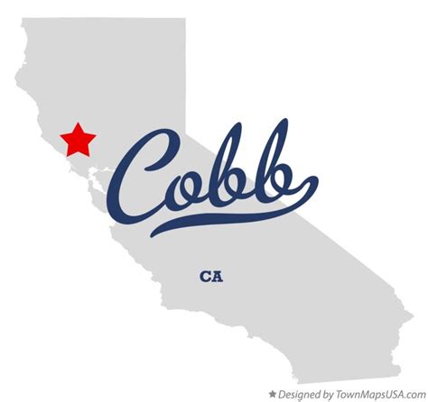 Map of Cobb, CA, California