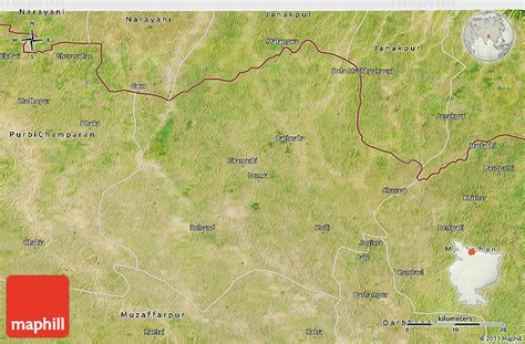 Satellite 3D Map of Sitamarhi