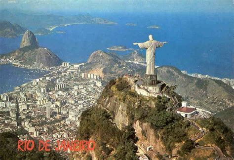 World Visits: Corcovado Mountain The Statue Of The Jesu, Rio de Janeiro, Brazil