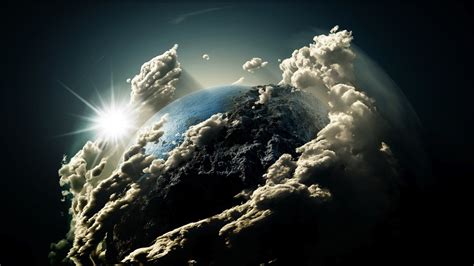 clouds, Earth, Planets, Sky, Sun Wallpapers HD / Desktop and Mobile Backgrounds