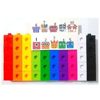 50 pcs Numberblocks Cubes Linking Cubes Link Cubes Snap Cubes Cube Links Unifix Blocks Number ...