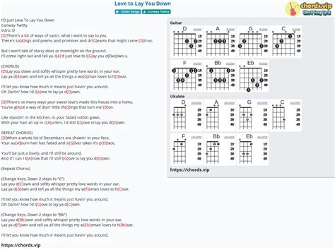 Chord: Love to Lay You Down - tab, song lyric, sheet, guitar, ukulele ...