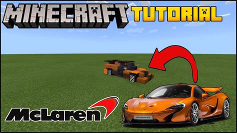 Minecraft Supercar - How To Build A 2019 Mclaren P1 Minecraft Car Tutorial - YouTube