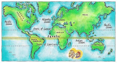 Can You Name the 13 Countries on The Earth's Equator? | Map, World map ...