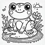 Frogs Coloring Pages – Downloadable PDF  Coloringpageinfo sketch template