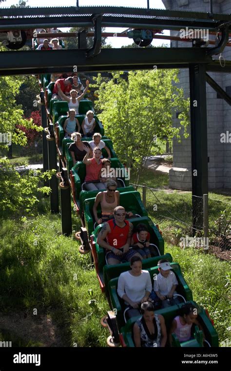 The Dragon roller coaster ride in Legoland adventure theme park for ...